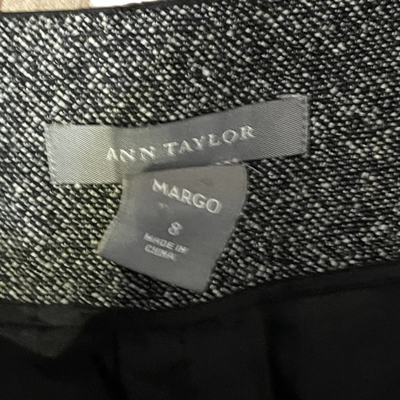 Ann Taylor Margo Pants Size 8 Gray Womens Wool Silk Blend Lined Stretch 32X28 - Picture 5 of 6